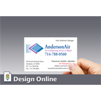 Business Card, Horizontal, with Left Logo