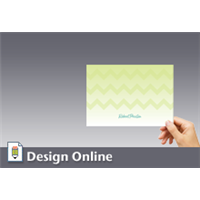 Notecard, Lime ZigZag